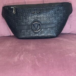 Valentino By Mario Valentino Mickey Monogram Leather Belt Bag